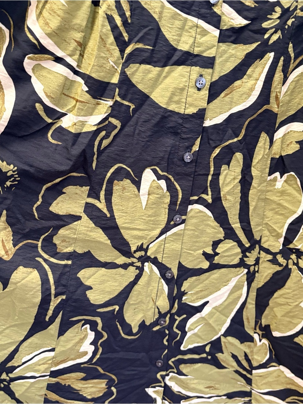 GAP Olive & Black Floral Slip Maxi Dress - Picture 6 of 7